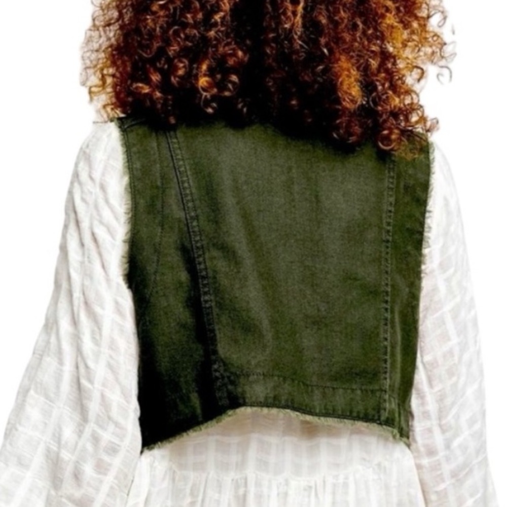 We the Free Charlie Military Style Denim Vest - Picture 3 of 13